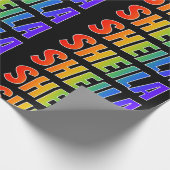 虹の名"SHEILA";おもしろい&カラフル ラッピングペーパー (角)