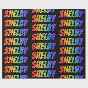 虹の名"SHELBY";おもしろい&カラフル ラッピングペーパー