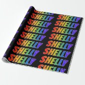 虹の名"SHELLY";おもしろい&カラフル ラッピングペーパー (アンロールド)