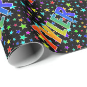 虹の名"TYLER" +星 ラッピングペーパー (ロールコーナー)