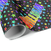 虹の名"WILLIAM" +星 ラッピングペーパー (ロールコーナー)