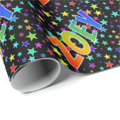 虹の名"ZOEY" + 星 ラッピングペーパー (ロールコーナー)