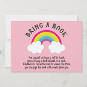 虹の向こうに本を持って来る 招待状 (正面)