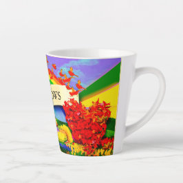 虹の向こうに カフェラテマグ