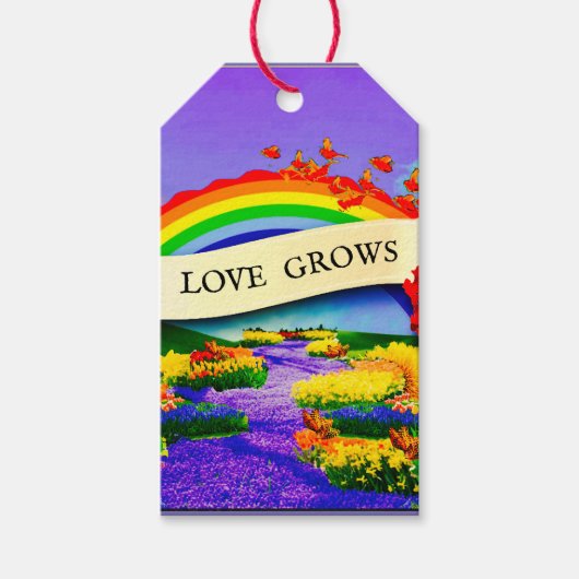 虹の向こうに ギフトタグ (正面)