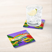 虹の向こうに スクエアペーパーコースター (インサイチュ)