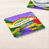 虹の向こうに ペーパーコースター (アングル)