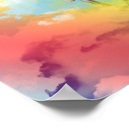 虹の向こうに ポスター (角)