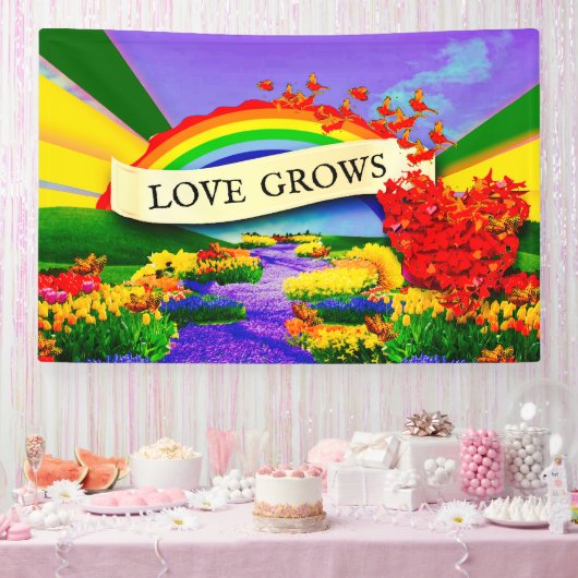 虹の向こうに 横断幕 (パーティー)