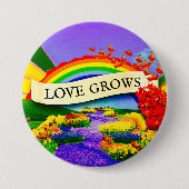 虹の向こうに 缶バッジ (正面)