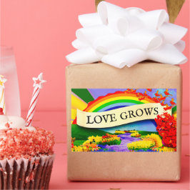 虹の向こうに 長方形シール