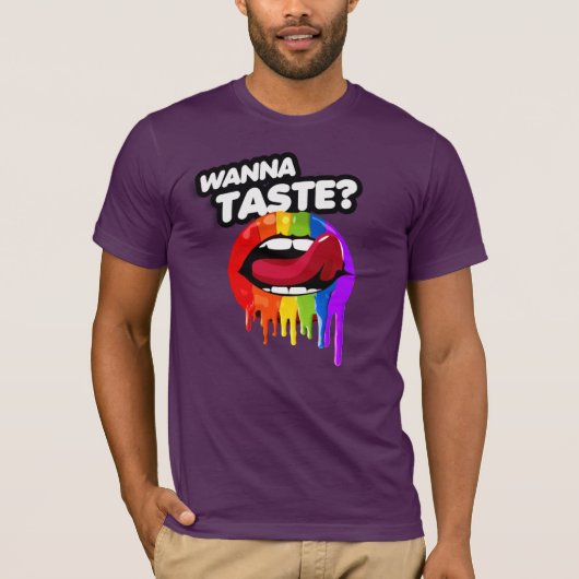 虹の味を体験しよう Tシャツ (正面)
