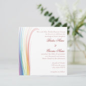 虹の喜び ウェディング 招待状 (スタンド正面)