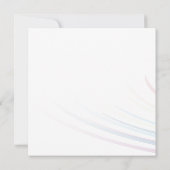 虹の喜び ウェディング 招待状 (裏面)