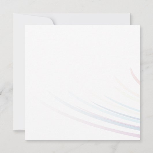 虹の喜び ウェディング 招待状 (裏面)