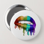 虹の噛む唇が滴る 缶バッジ (正面&裏面)