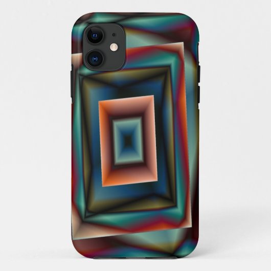 虹の四角 iPhone カー Case-Mate iPhoneケース (裏面)