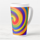 虹の回転 カフェラテマグ (右アングル)