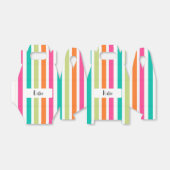 虹の垂直ストライプカラフル数々のレトロカラー フェイバーボックス (折り畳みなし)