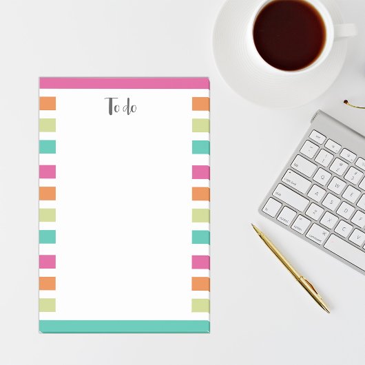 虹の垂直ストライプカラフル数々のレトロカラー ポストイット