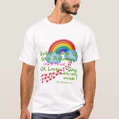 虹の基本的な暗いTシャツを見る度に Tシャツ (正面)