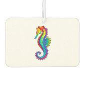 虹の多角形の木馬 カーエアーフレッシュナー (裏面)