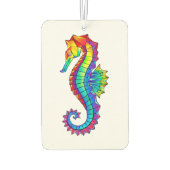 虹の多角形の木馬 カーエアーフレッシュナー (裏面)