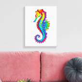 虹の多角形の木馬 キャンバスプリント (インサイチュ (リビング))