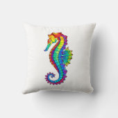 虹の多角形の木馬 クッション (裏面)