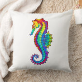 虹の多角形の木馬 クッション (ブランケット)