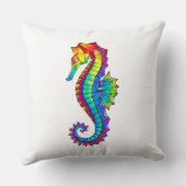 虹の多角形の木馬 クッション (裏面)