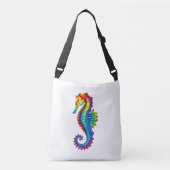 虹の多角形の木馬 クロスボディバッグ (正面)