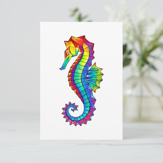 虹の多角形の木馬 サンキューカード (スタンド正面)