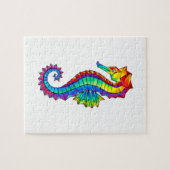 虹の多角形の木馬 ジグソーパズル (横)
