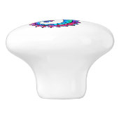 虹の多角形の木馬 セラミックノブ (側面)