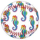 虹の多角形の木馬 ソフトボール (正面左)