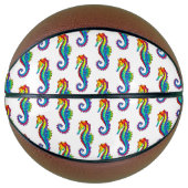 虹の多角形の木馬 バスケットボール (正面)