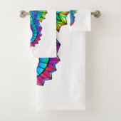 虹の多角形の木馬 バスタオルセット (インサイチュ)
