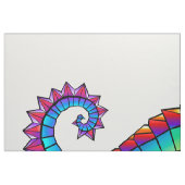 虹の多角形の木馬 ファブリック (ファットクウォーター)