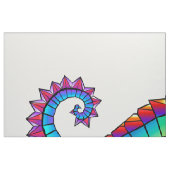 虹の多角形の木馬 ファブリック (ファットクウォーター)