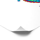 虹の多角形の木馬 フォトプリント            (角)