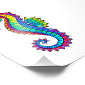 虹の多角形の木馬 フォトプリント            (角)