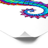 虹の多角形の木馬 フォトプリント            (角)