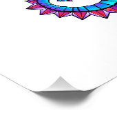 虹の多角形の木馬 フォトプリント            (角)