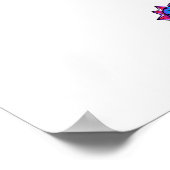 虹の多角形の木馬 ポスター (角)