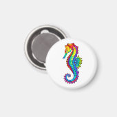 虹の多角形の木馬 マグネット (正面/裏面)