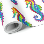 虹の多角形の木馬 ラッピングペーパー (ロールコーナー)
