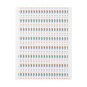 虹の多角形の木馬 ラップアラウンド宛名ラベル (シート)