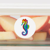 虹の多角形の木馬 ラベル (貼付)