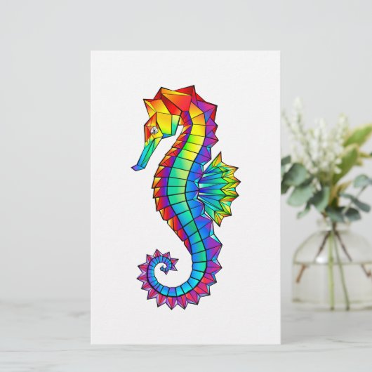 虹の多角形の木馬 便箋